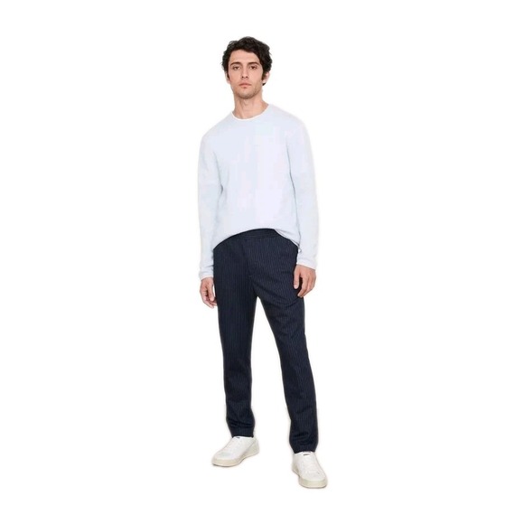 Vince Other - Vince Joggers Pants Men L Navy White Pin Stripe Drawstring Tapered Casual Lounge